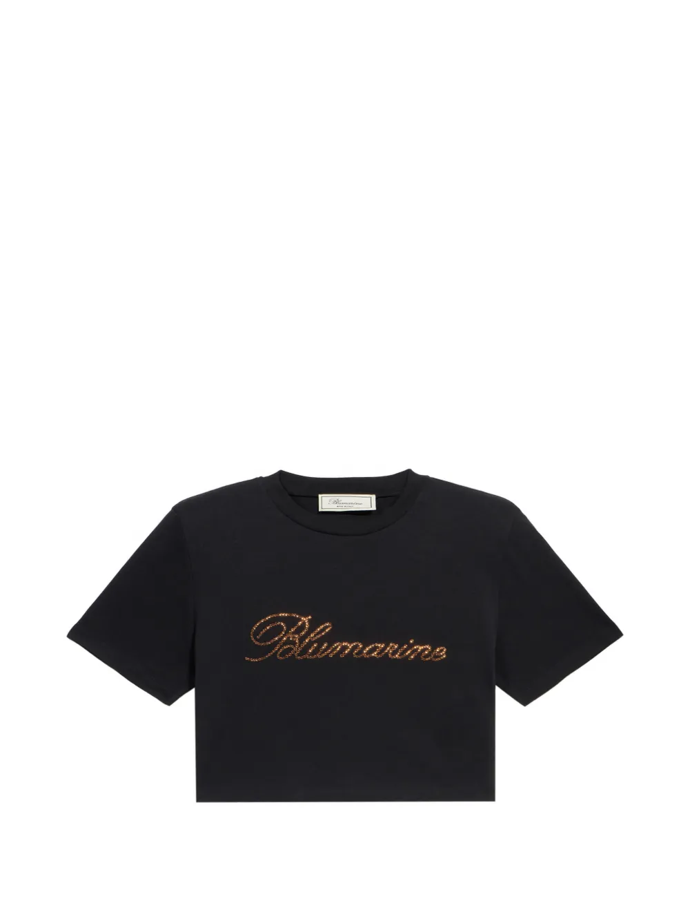 

Футболка из джерси с принтом логотипа BLUMARINE, черный