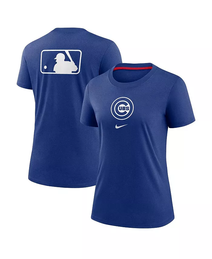 

Женская футболка Royal Chicago Cubs Authentic Collection, ранняя работа, Tri-Blend Nike