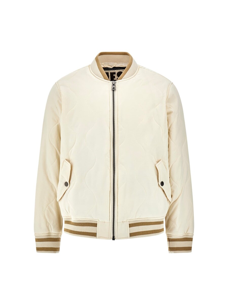 

Демисезонная куртка GUESS, Ecru/Dark beige