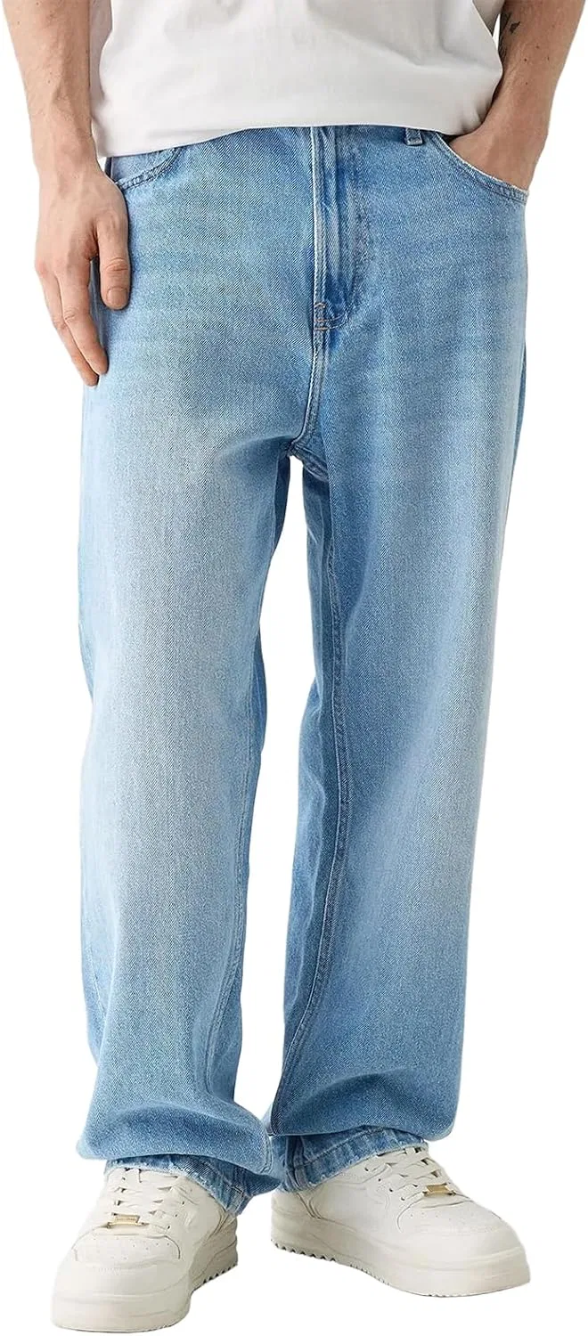 Джинсы свободные Y2K Skater Denim, синие