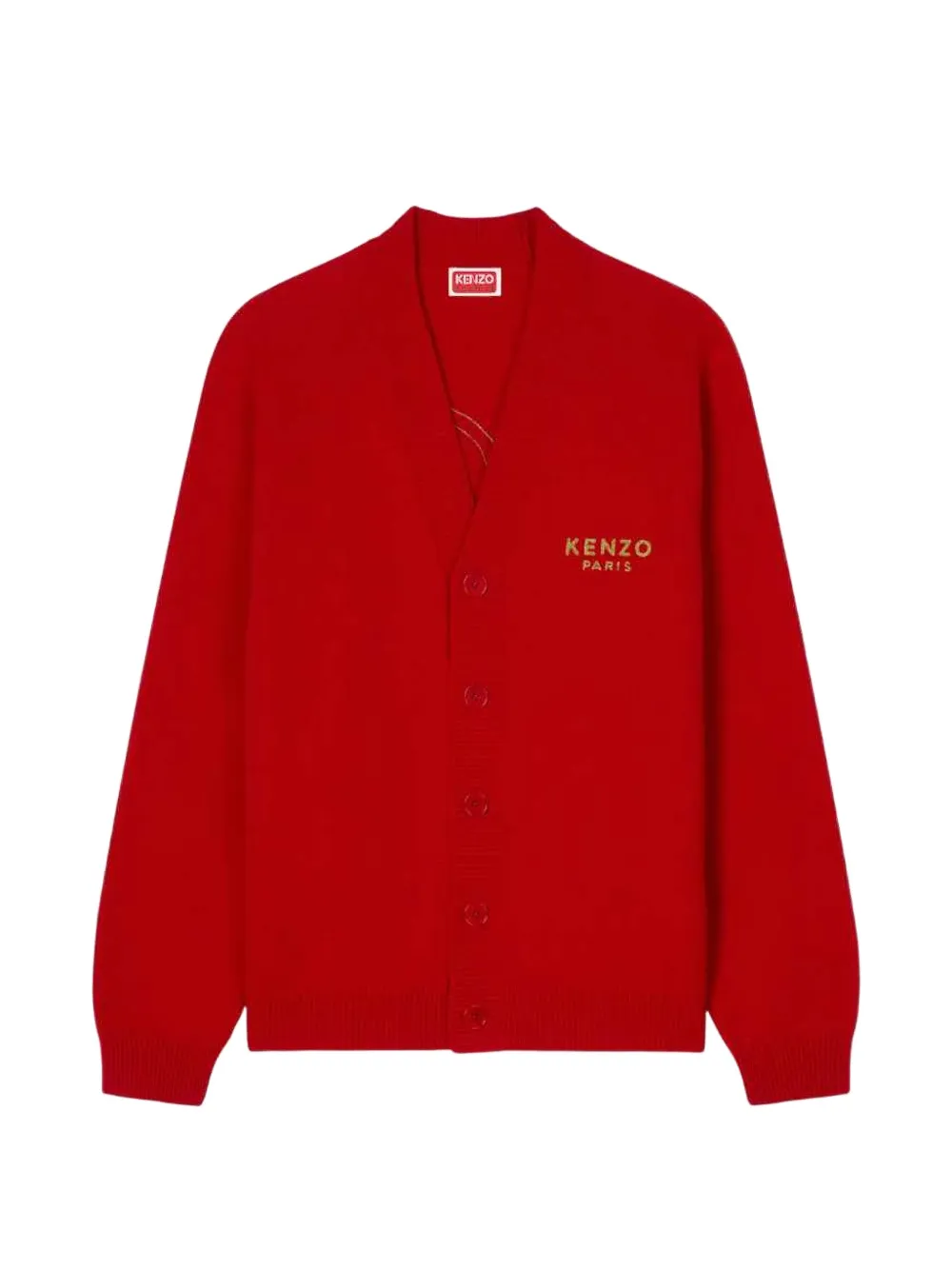 

Кардиган с вышивкой в виде цветка боке Kenzo, красный