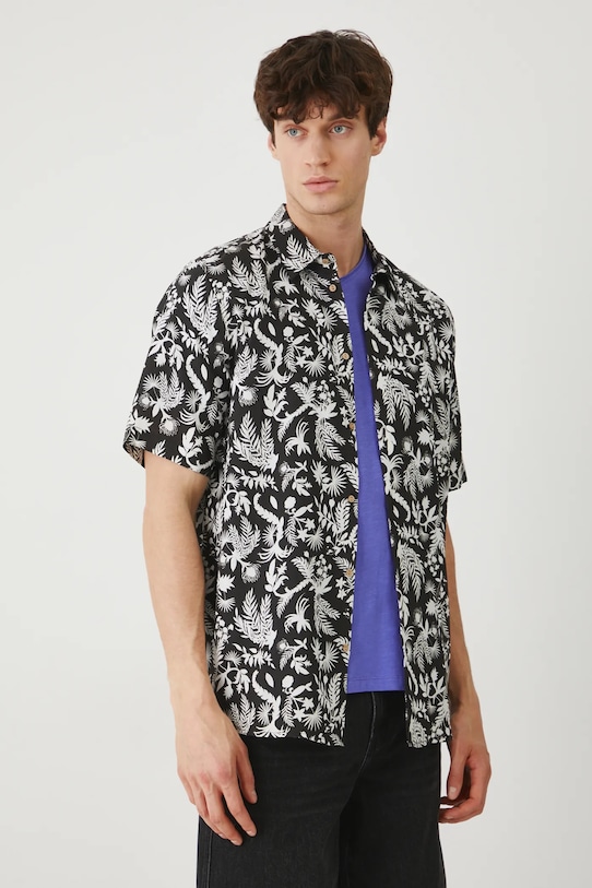 

Рубашка с добавлением льна Medicine, черный