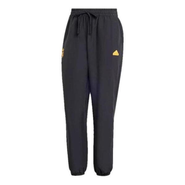 

Штаны real madrid lfstlr тканые штаны Adidas, черный