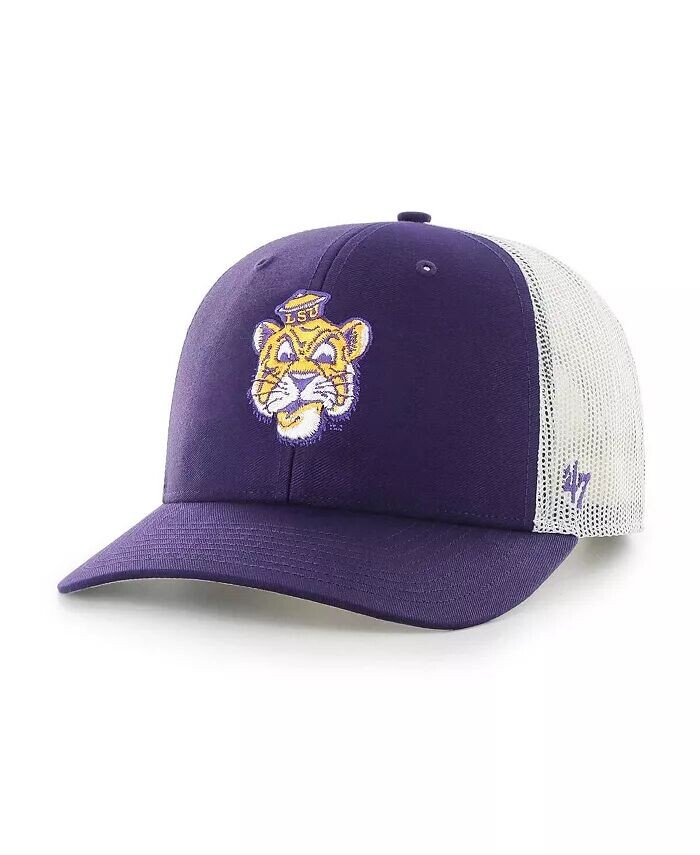 

Мужская регулируемая кепка LSU Tigers Trucker фиолетового цвета '47 Brand, фиолетовый