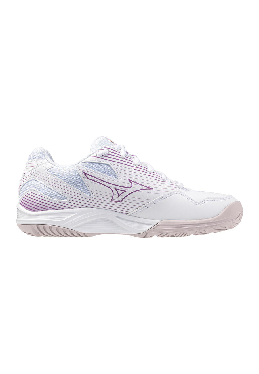 Кроссовки для волейбола Mizuno Cyclone Speed 4 женские, для игры в помещении, V1GC237000, белые — фото 2