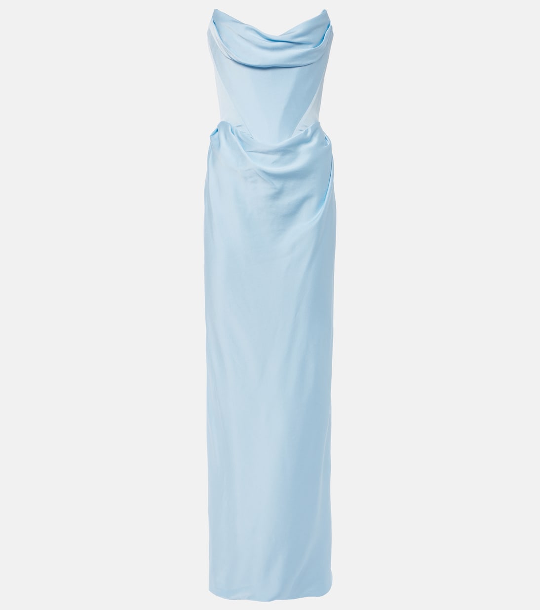 

Атласное платье без бретелек Galaxy Vivienne Westwood, Pale Blue