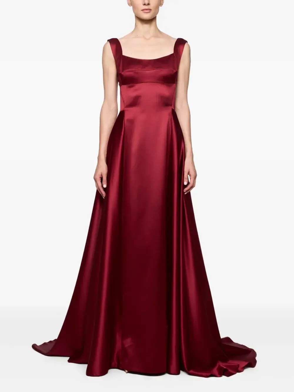 

А-силуэтное платье с квадратным вырезом Atu Body Couture, красный