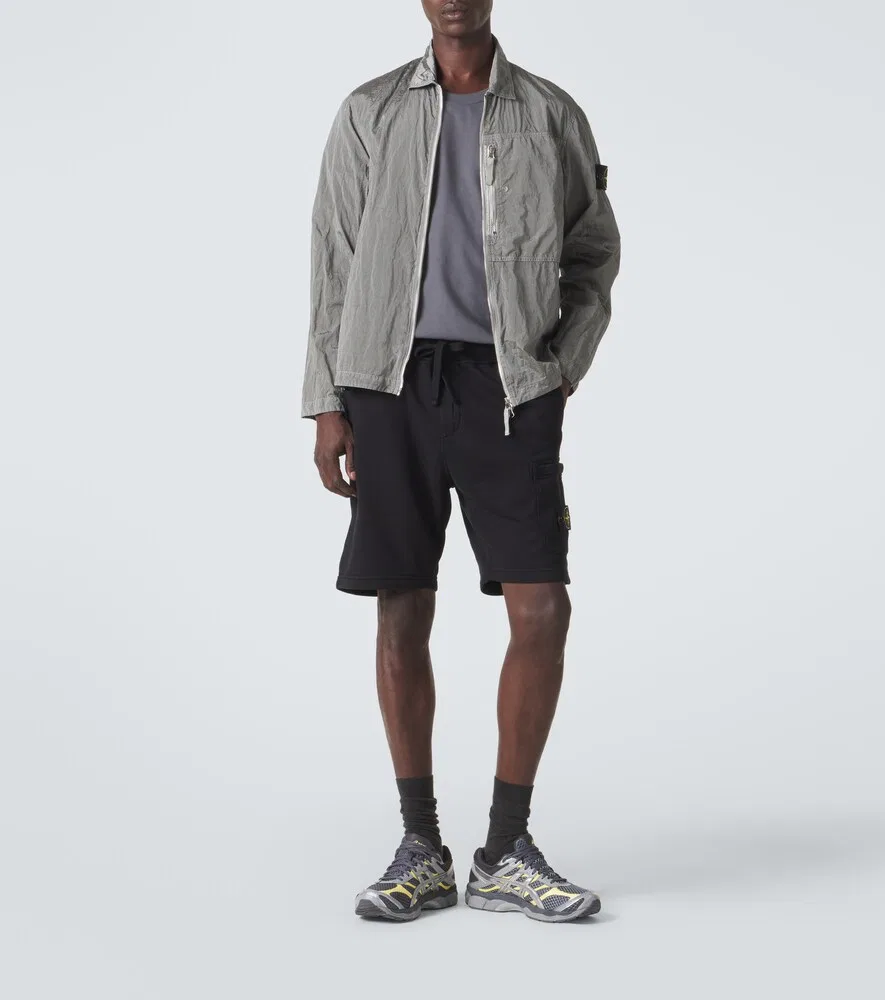 Хлопковые шорты Compass Stone Island, черный — фото 2