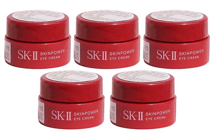 SK-II SK II Original Red Bottle Big Eye Cream Sample Pack, осветляющий, подтягивающий, увлажняющий и восстанавливающий, 2.5 г*5, 2.5g — фото 2