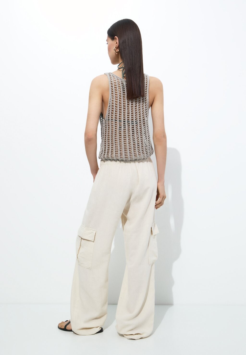 

Топ Openwork PULL&BEAR, бежевый