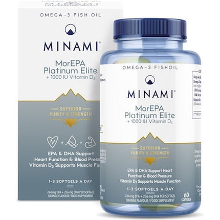 

Morepa Platinum Elite Витамин D3 1000 МЕ - 60 мягких таблеток Minami