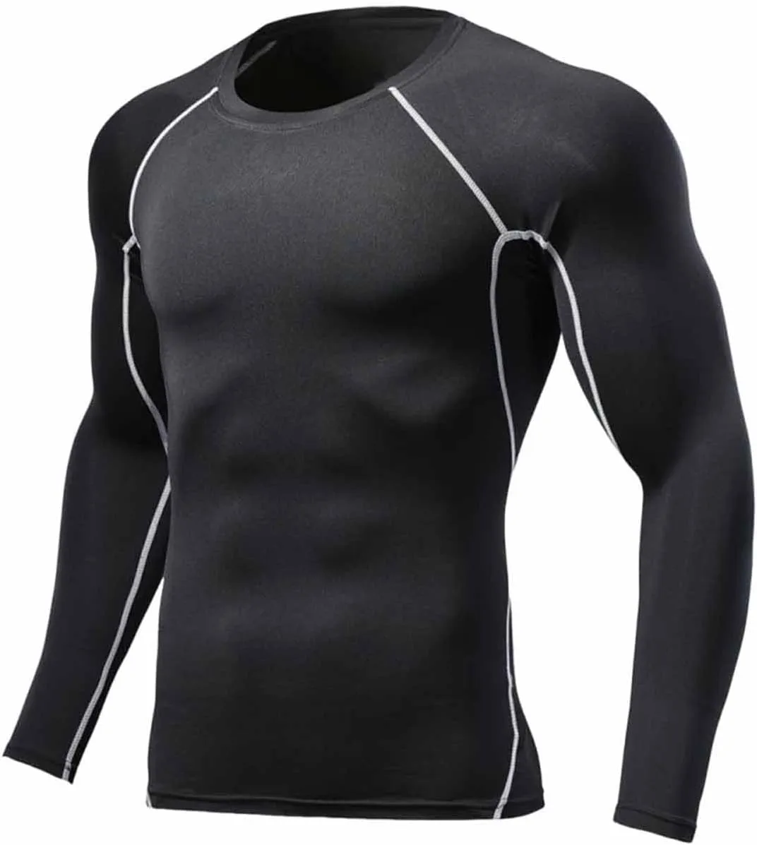 

Мужская компрессионная футболка Quick Dry High Stretch с длинным рукавом