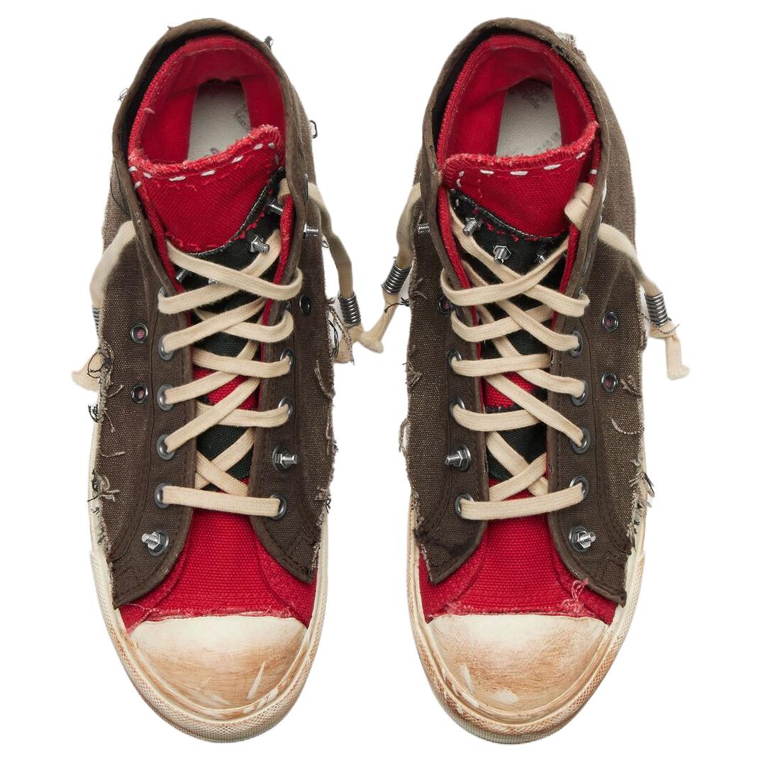 Maison Margiela Любимые до смерти высокие кеды Canvas женские brown — фото 4