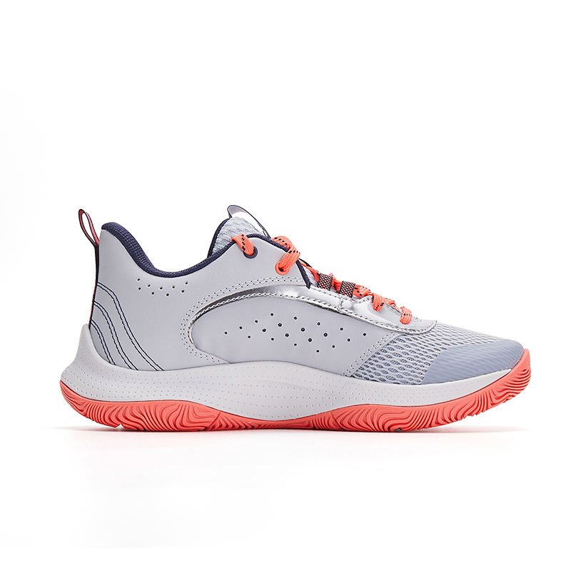 Кроссовки детские баскетбольные Under Armour Curry 9 с противоскользящей амортизацией, устойчивые к истиранию, низкие, черно-серые — фото 2