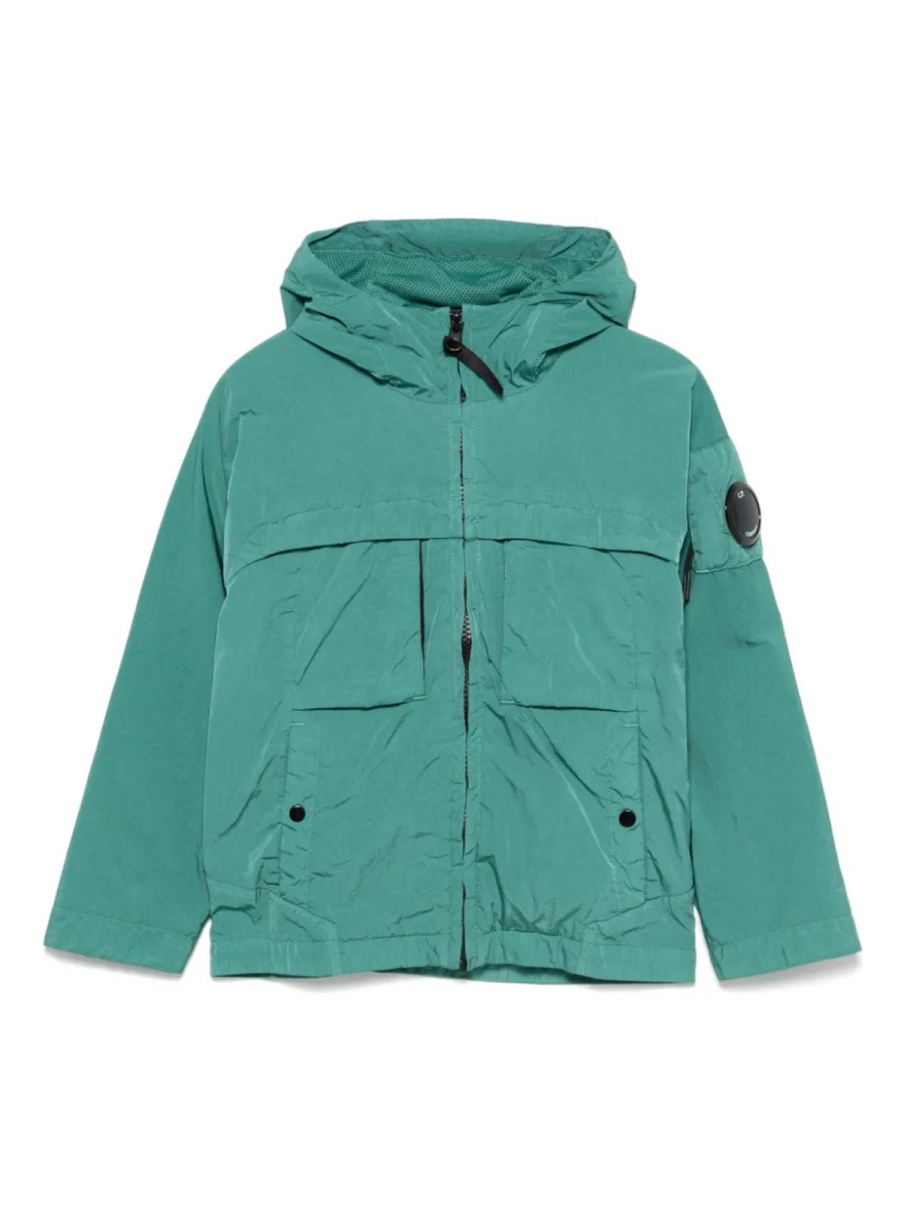 

Детская куртка с капюшоном CP Company C.P. Company Kids, зеленый