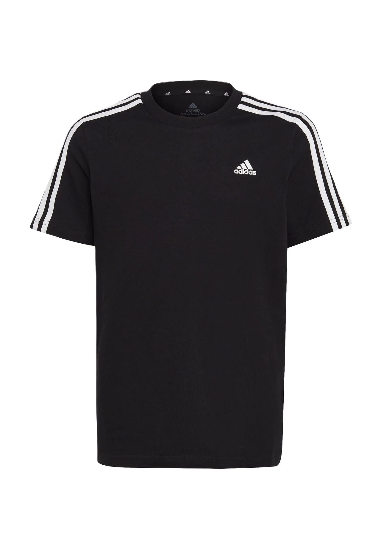 

Футболка Essentials, круглый вырез, одинарный трикотаж, детская Adidas, цвет Black/ White