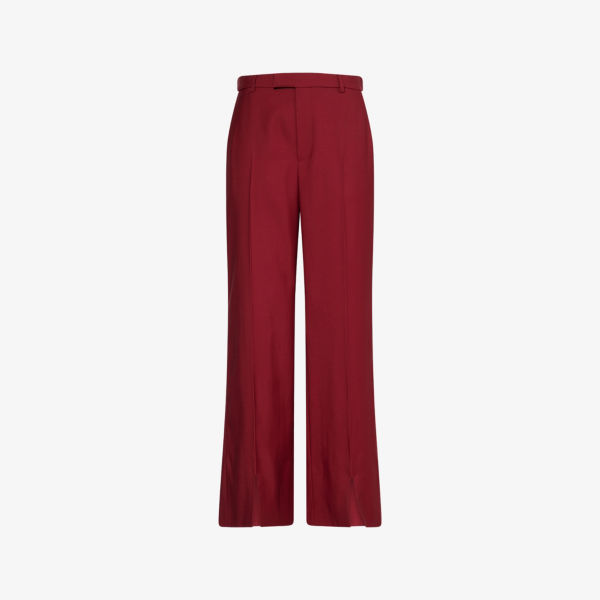 

Рубашка Gucci с фигурным подолом, красный