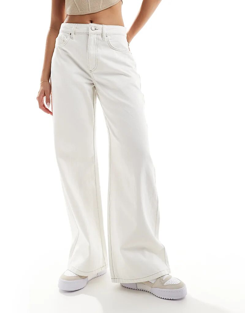 

Классические джинсы Cotton On Original с широкими штанинами из белого денима Cotton:On