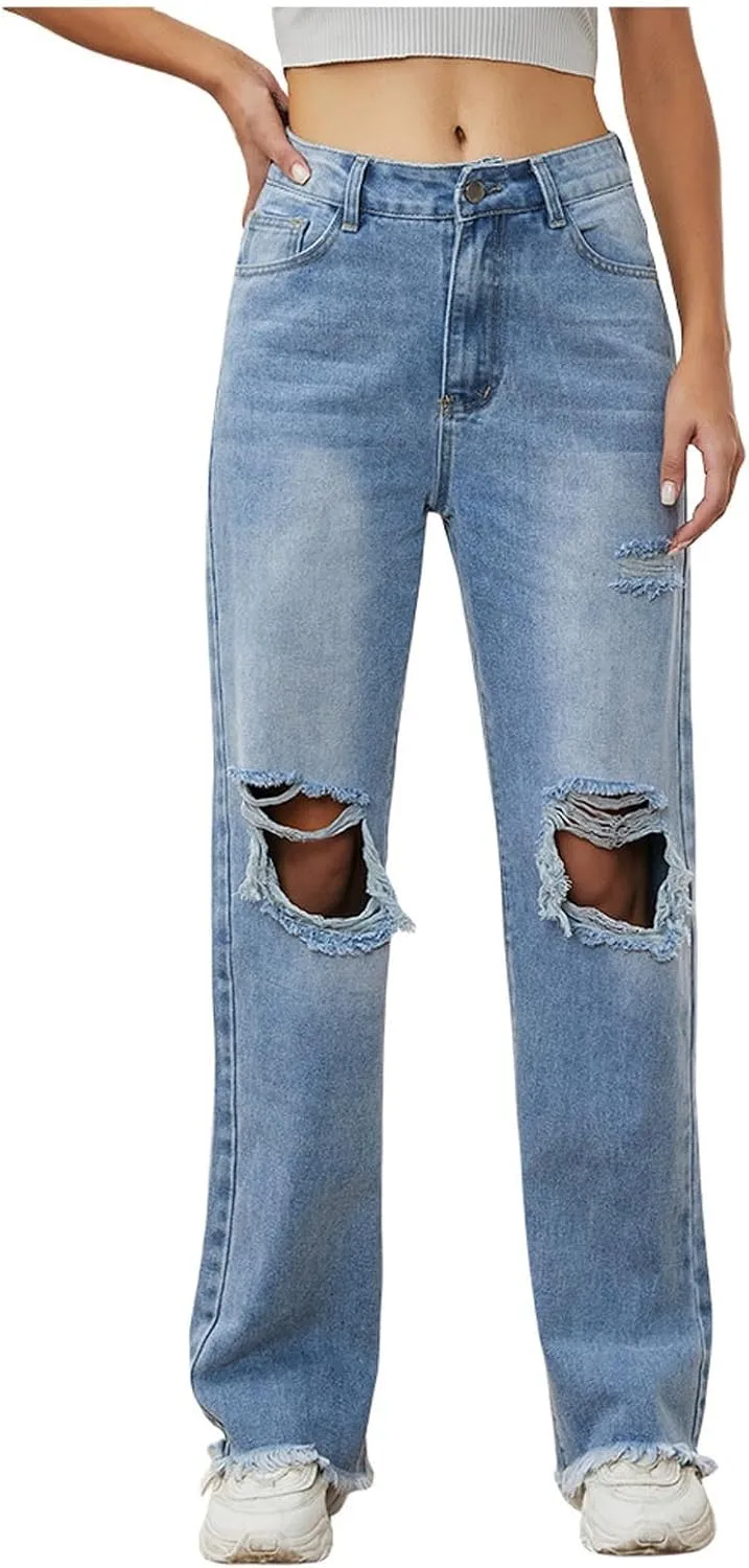 

Брюки джинсы Barrel Jeans женские Stretchy Mid Rise Baggy fartey