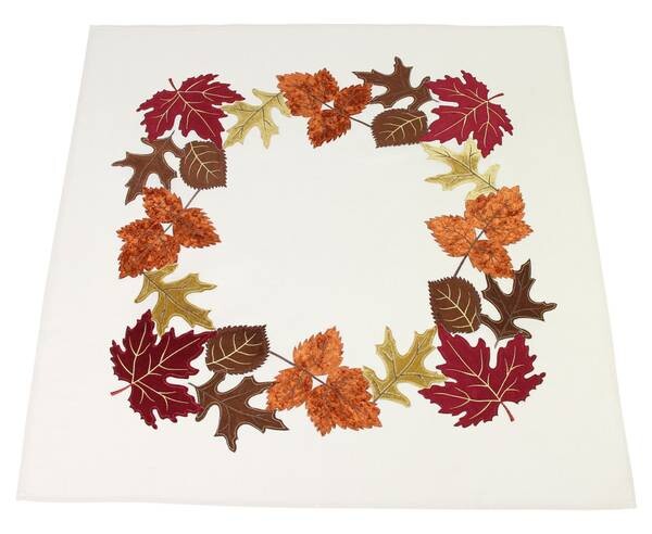 

Скатерть Frank Flechtwaren Herbstblätter, 85x1x85 см, многоцветный