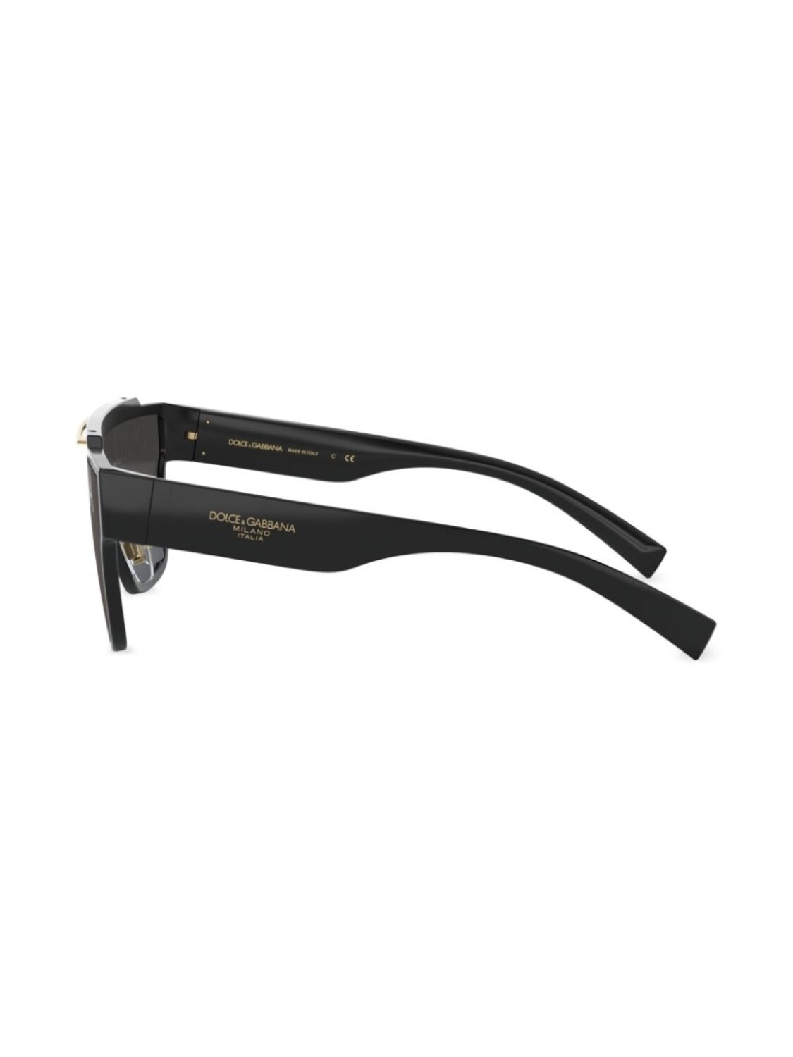 Dolce & Gabbana Eyewear солнцезащитные очки в квадратной оправе с логотипом, черный — фото 4