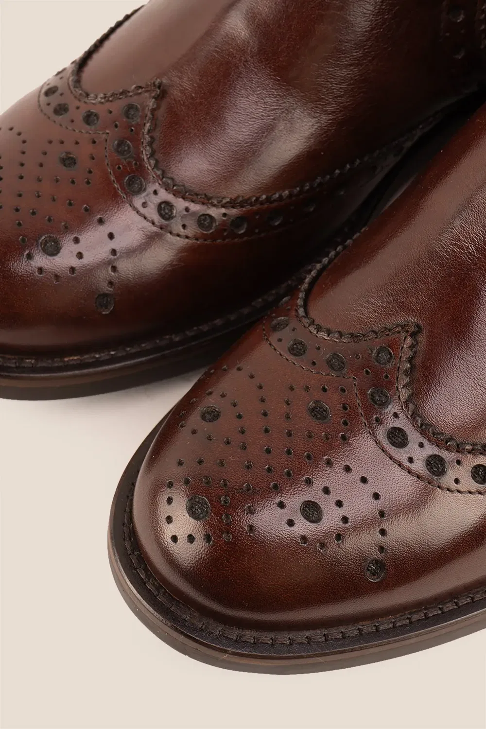 Челси ботинки brogue Oswin Hyde, коричневый — фото 3