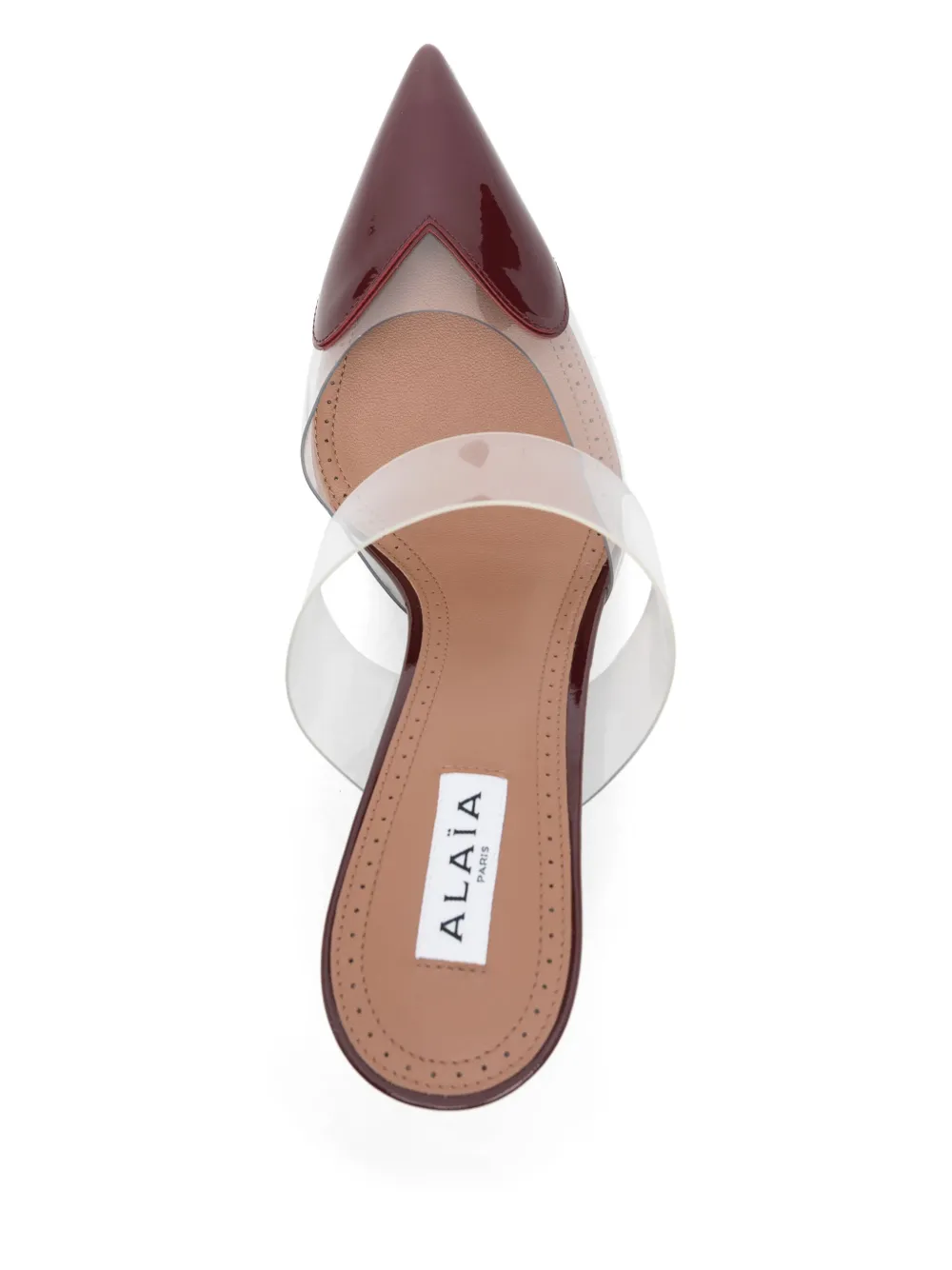 Мюли Coeur 90 на каблуке Alaïa, красный — фото 4
