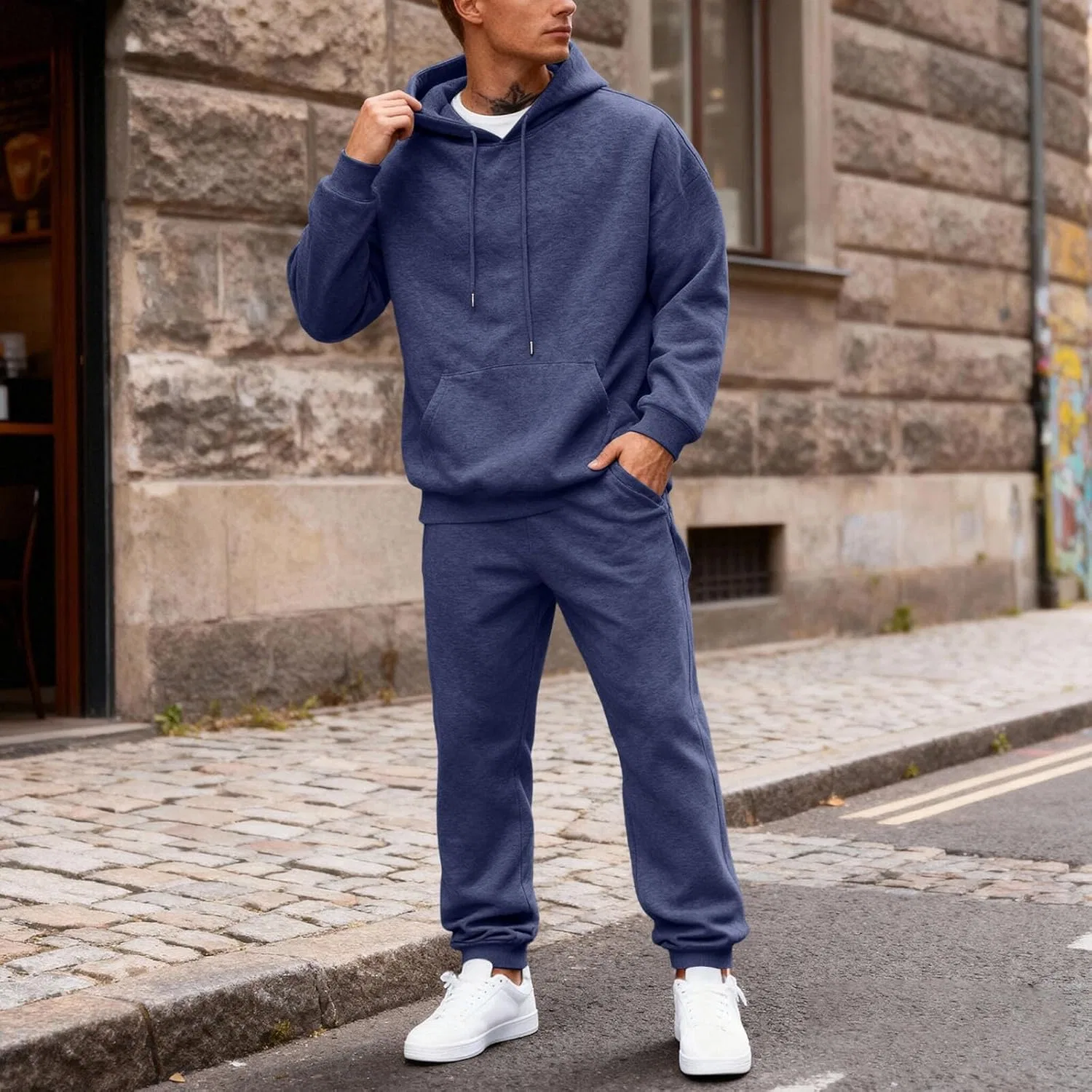 Мужской спортивный костюм из 2 предметов, Navy Blue — фото 2