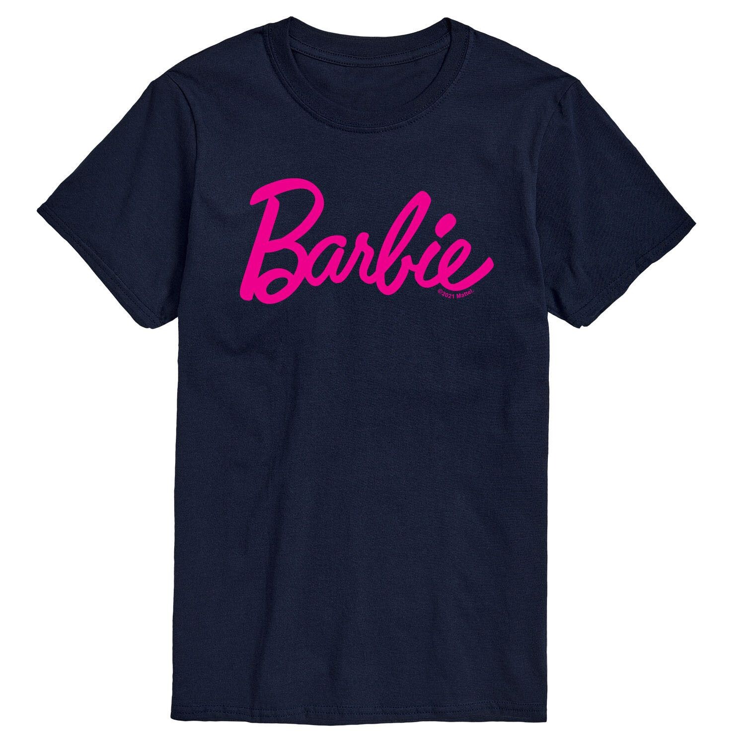 

Классическая футболка с логотипом Big & Tall , Синяя Barbie, синий