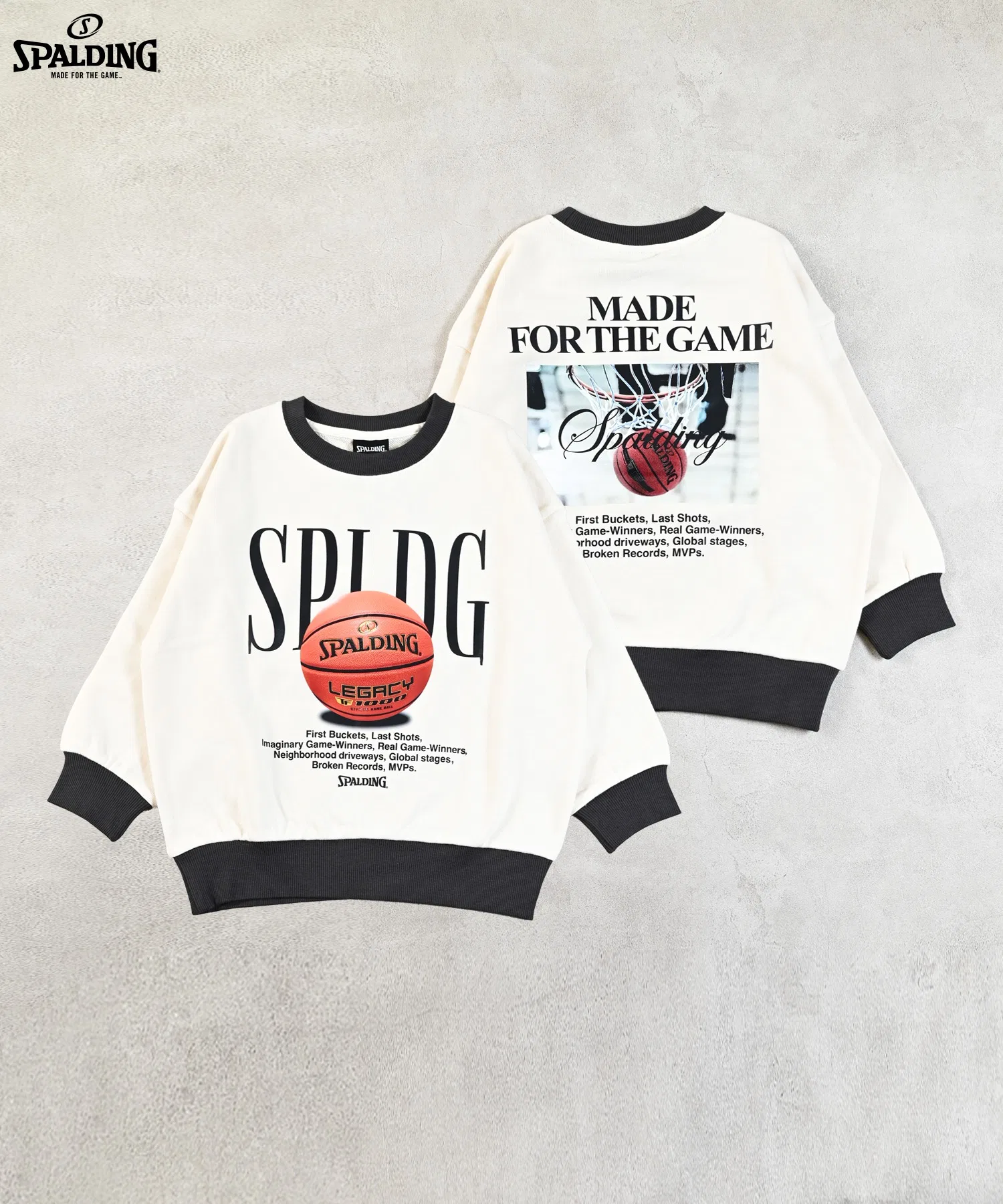 【SPALDING】Эксклюзивная толстовка с принтом