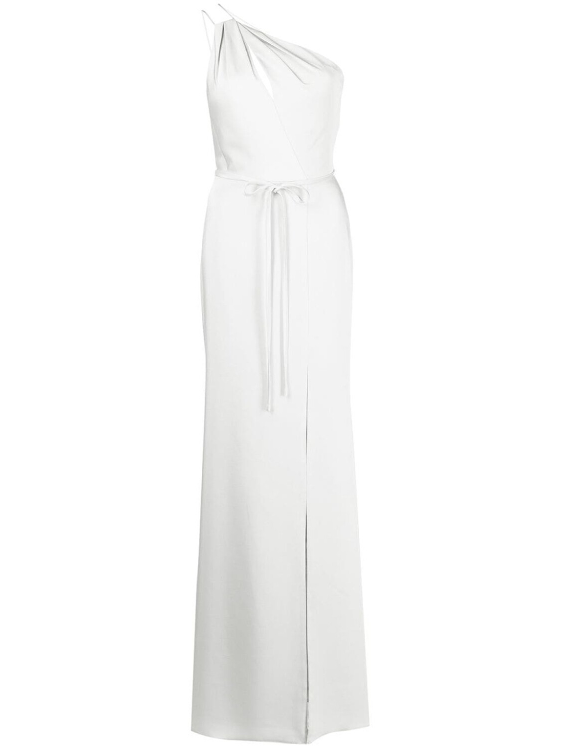 

Вечернее платье асимметричного кроя Marchesa Notte Bridesmaids, серый