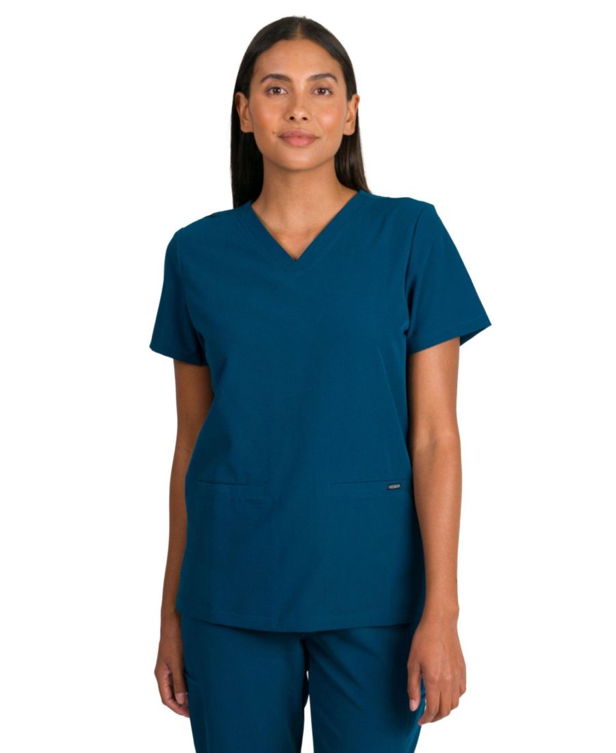 

Женская облегающая медицинская рубашка Sofia с 3 карманами Medgear, Caribbean