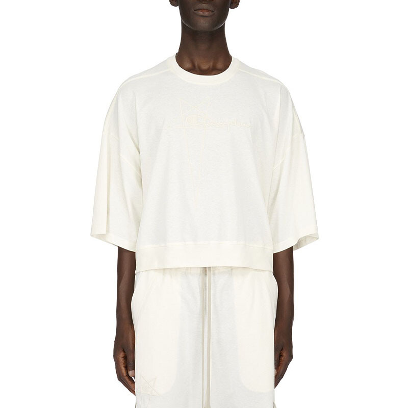 X Champion Co-brand Knitwear Men Белый Rick Owens, белый — фото 2