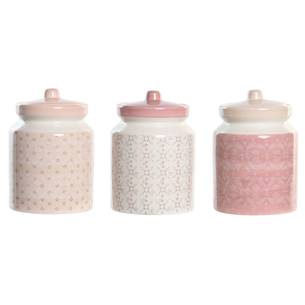 

Сосуд DKD Home Decor 12 х 12 х 16 см Розовый Белый Доломит (3 шт.)
