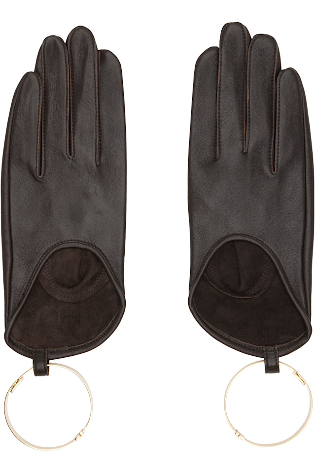 

Перчатки-Браслеты Sacai, коричневый