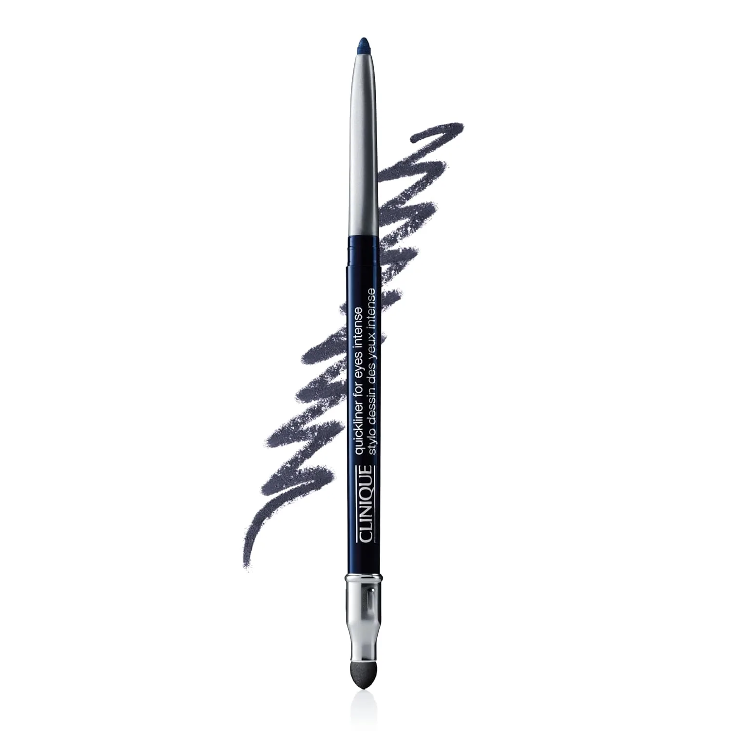 Карандаш для подводки глаз Clinique Quickliner For Eyes Intense | Водостойкий, не размазывается и безопасен для чувствительной кожи вокруг глаз | 10 оттенков, AD Intense Midnight