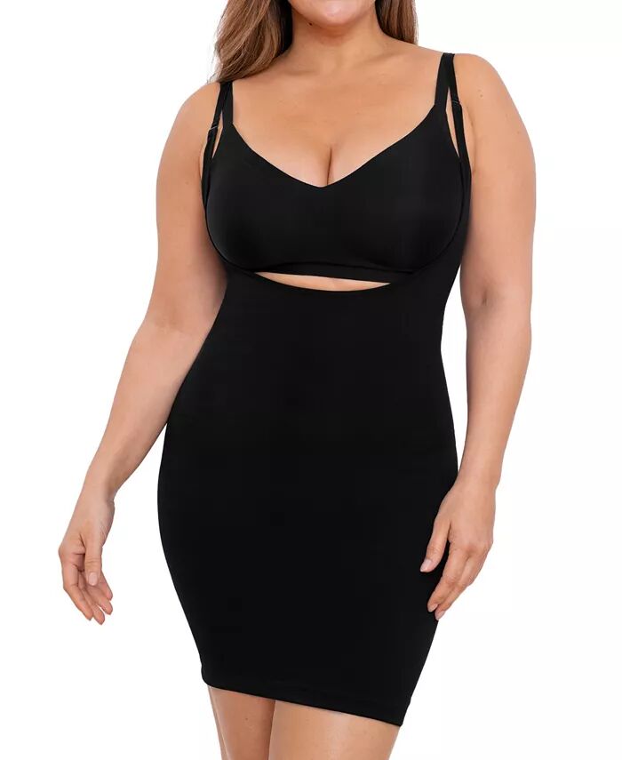 

Женское платье-комбинация с открытым бюстом 73007 Shapermint Essentials, черный