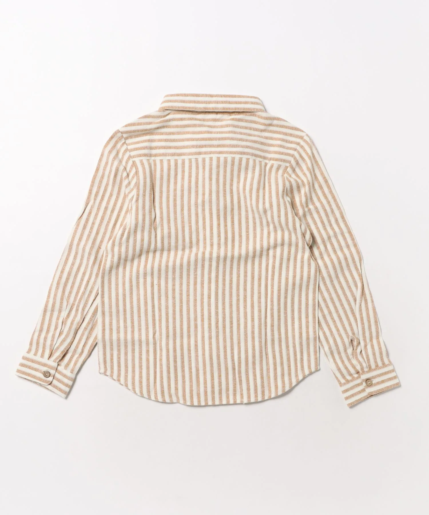 Детская рубашка с воротником и длинным рукавом Rylee + Cru 25AW Collared Long Sleeve Shirt коричневая — фото 2