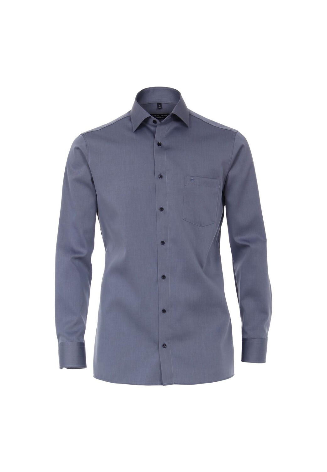 

Мужская деловая рубашка с удлиненными рукавами, 69 см, однотонная, комфортного кроя CASAMODA, цвет Graues Mittelblau