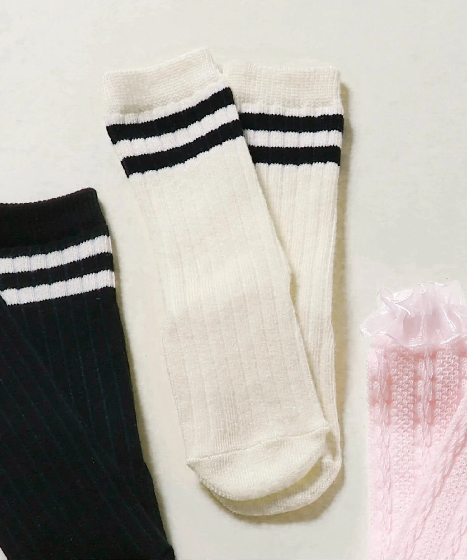 Детские носки высокие BREEZE OMEKASHI BABY HIGHSOCKS бежевые