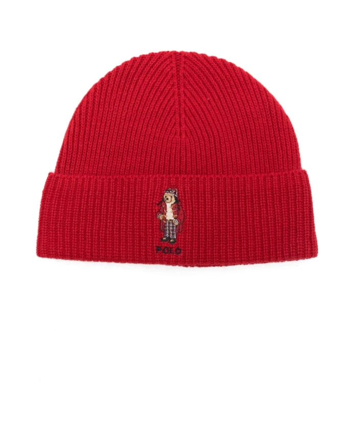 

Вязаные шапки медведя Polo Ralph Lauren, красный