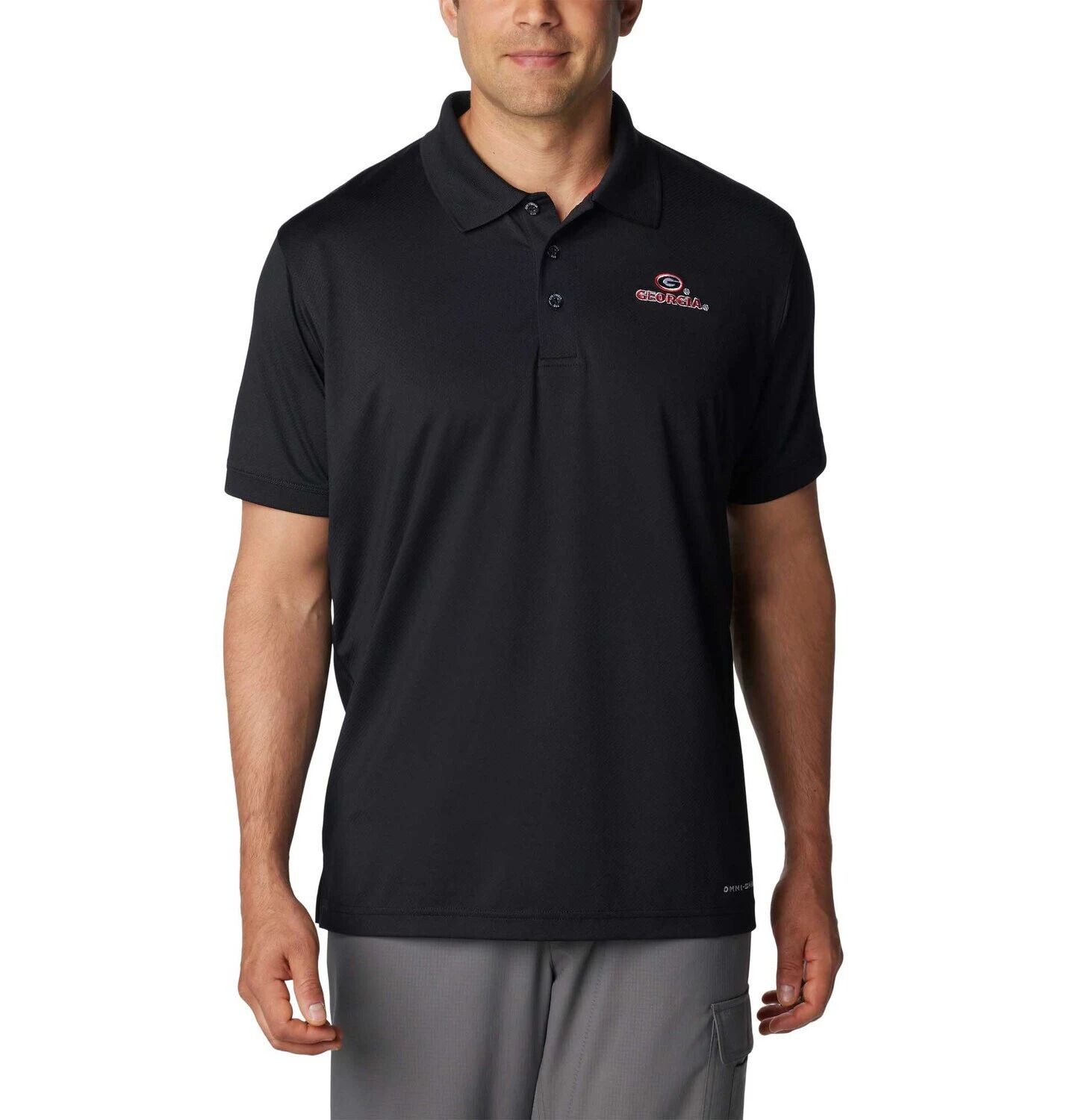 

Мужская футболка-поло Columbia Black Georgia Bulldogs PFG Tamiami Omni-Shield