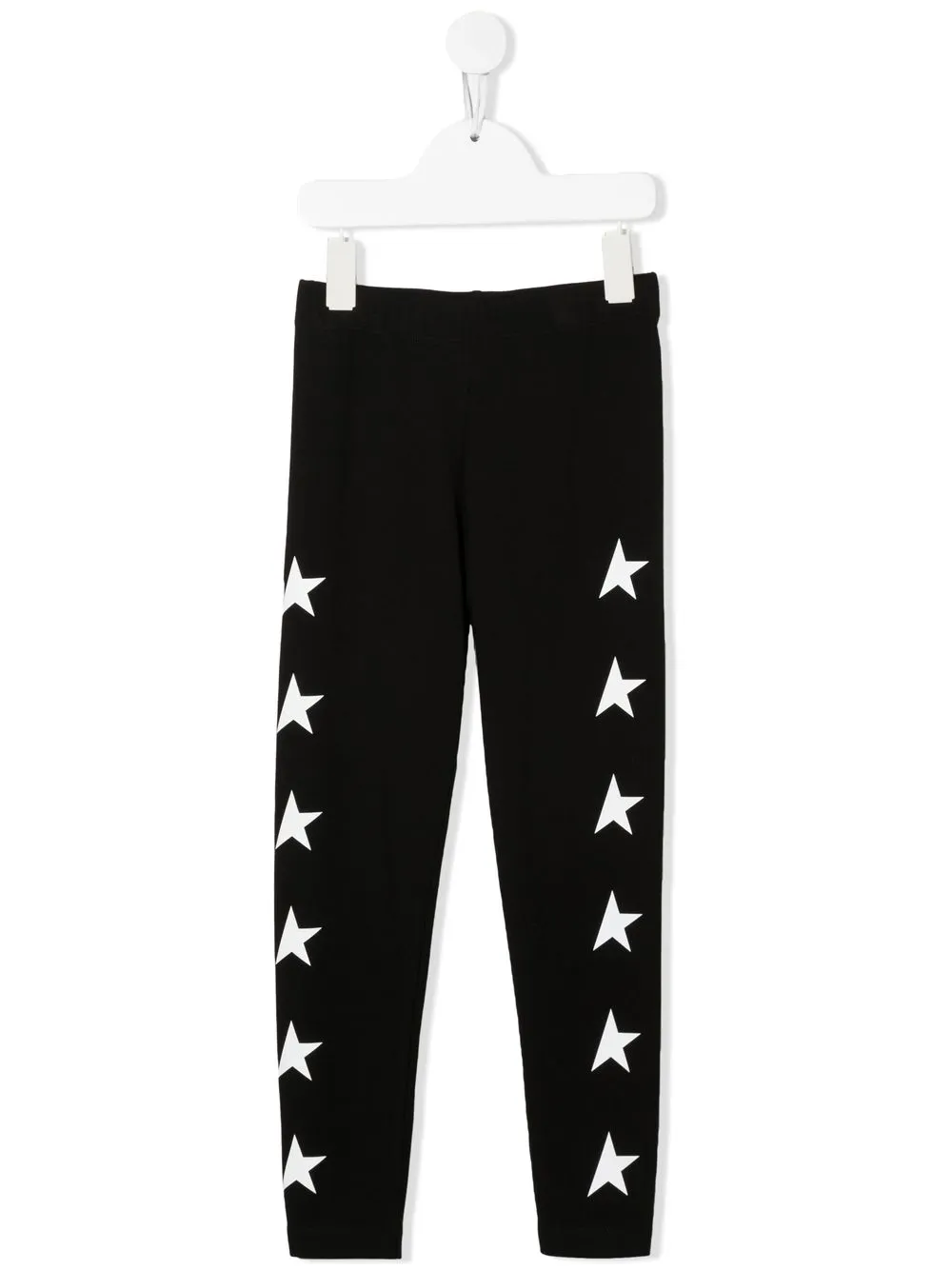 Леггинсы с принтом Golden Goose Kids, черный