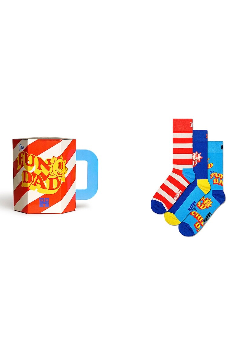 

Носки «Отец года» — 3 пары Happy Socks, синий