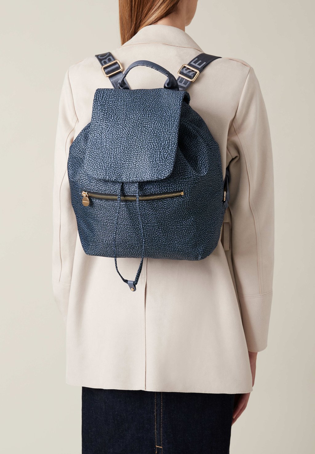 

Рюкзак MEDIUM Borbonese, цвет Denim