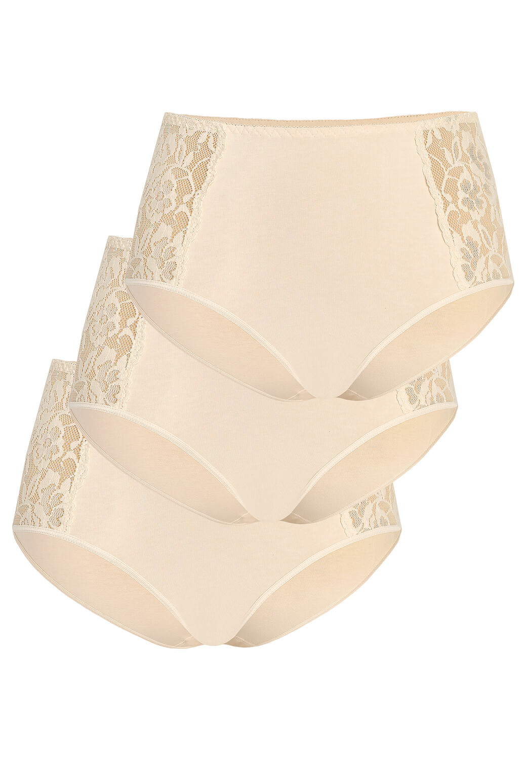 

Трусы Teyli 3er Pack: Hohe Taille Baumwoll mit Spitze Loren, бежевый
