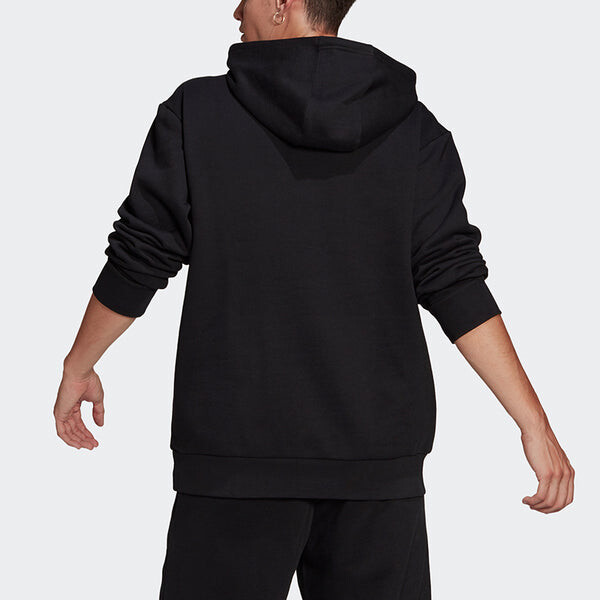 Толстовка adidas originals Adv Logo Hoody Athleisure Casual Sports Printing Pattern Black, черный — фото 3