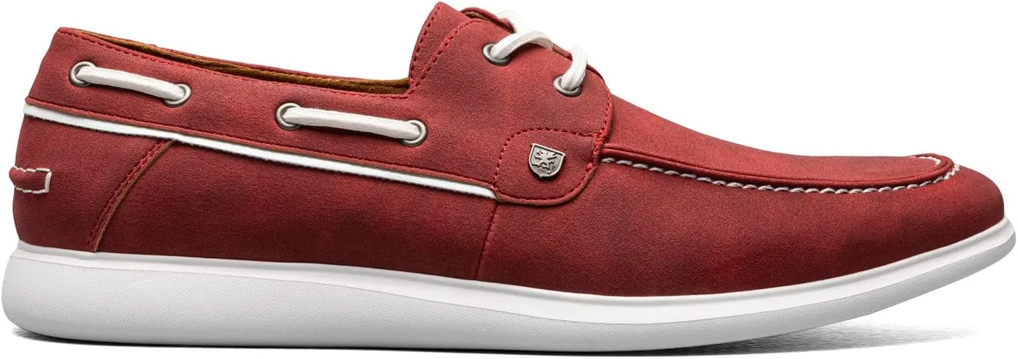 Мужские лодочные туфли Stacy Adams Reid, Red Excursion Plain Getaway Solids — фото 4