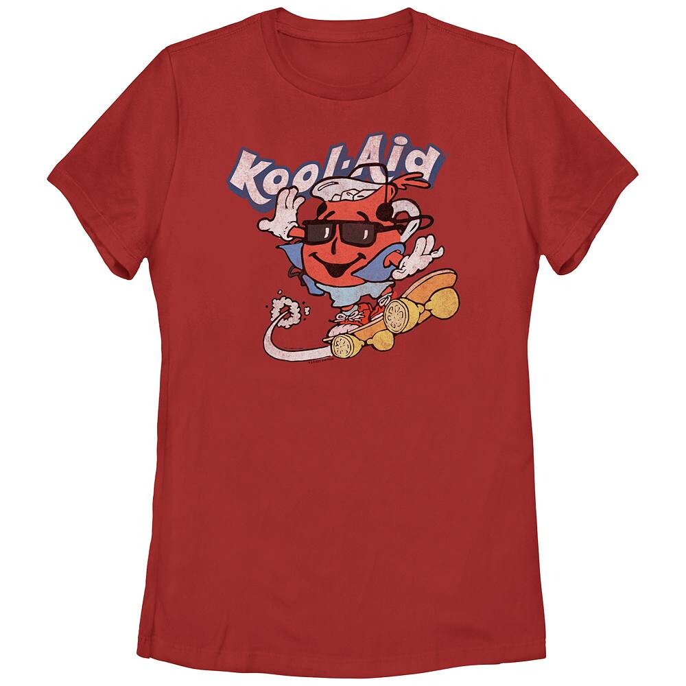 

Детская футболка с рисунком скейтборда Kool-Aid Fruit Licensed Character, красный