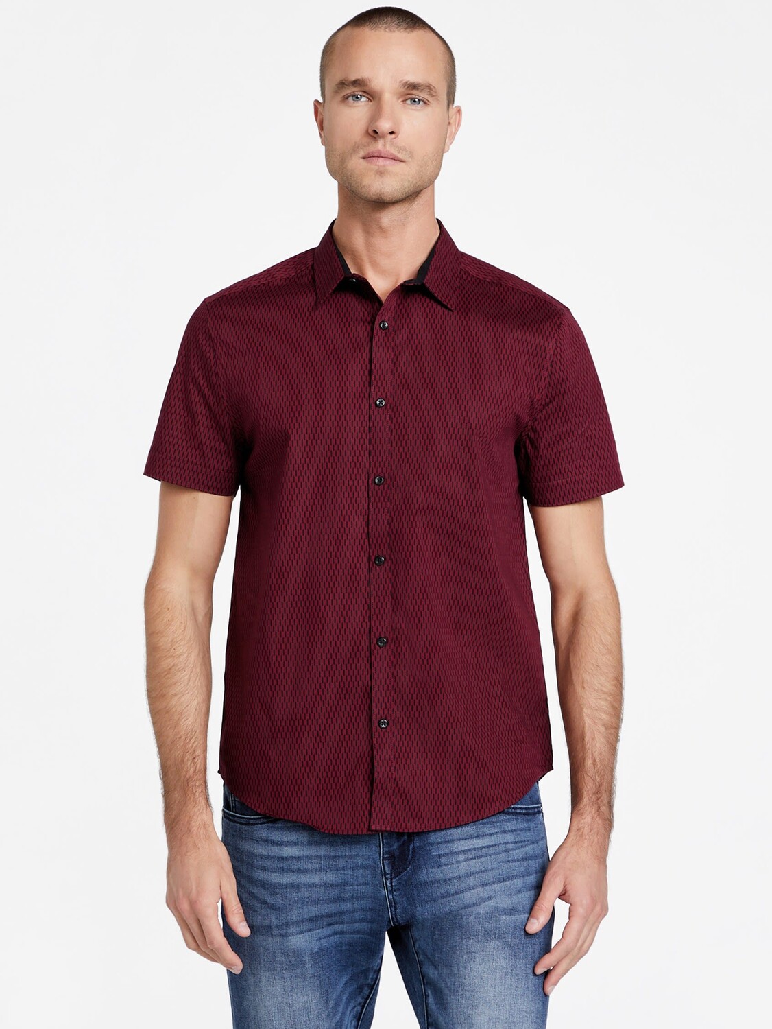 

Рубашка с короткими рукавами с принтом Harrow Guess Factory, цвет Petite Syrah